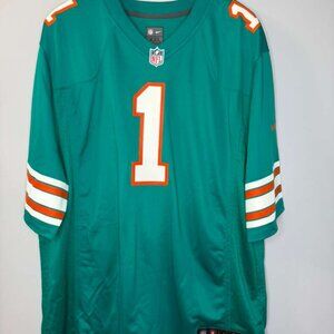 Dolphins Tua Tagovailoa #1 Jersey Green Men's XXL